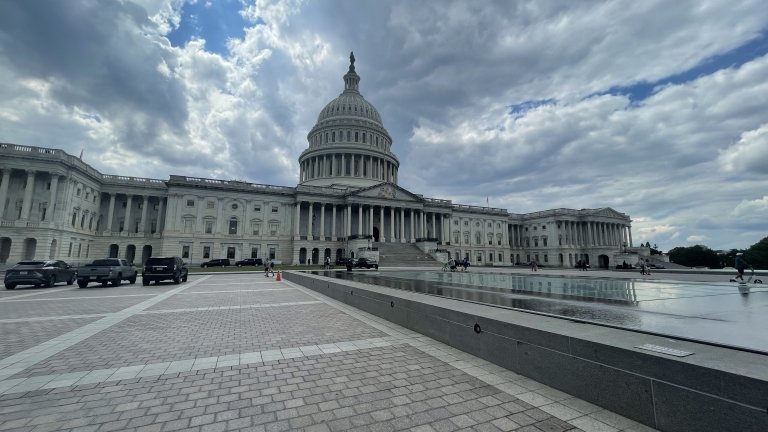 Close up of the capitol building in Washington D.C.